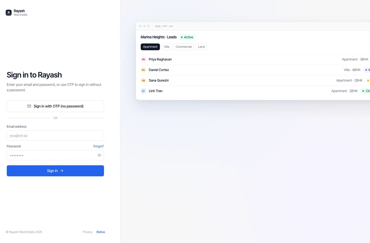 Rayash CRM case study