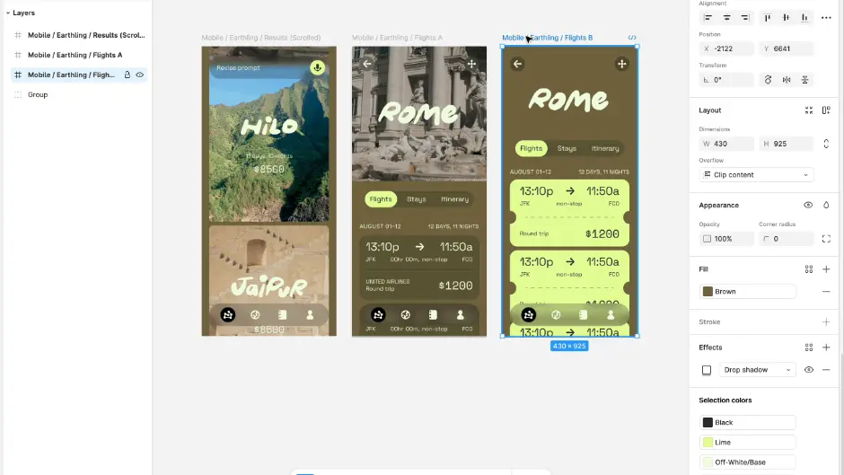 Search from a Canvas Selection