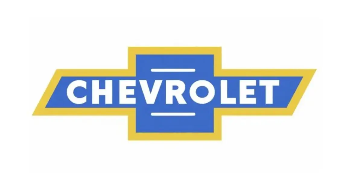 1950s Chevy logo with red Chevrolet emblem style