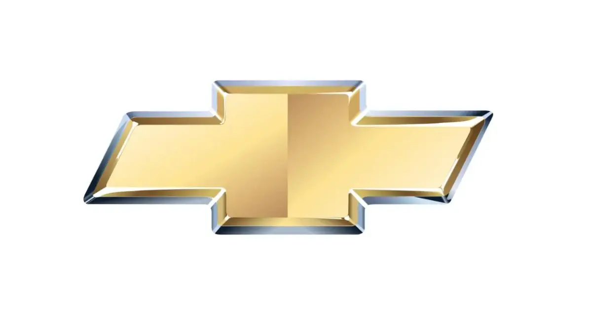 Gold Chevrolet bowtie logo from the modern era
