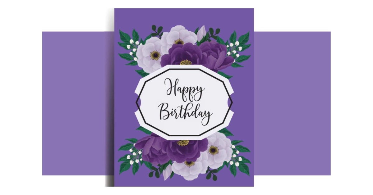Purple for Greeting Cards