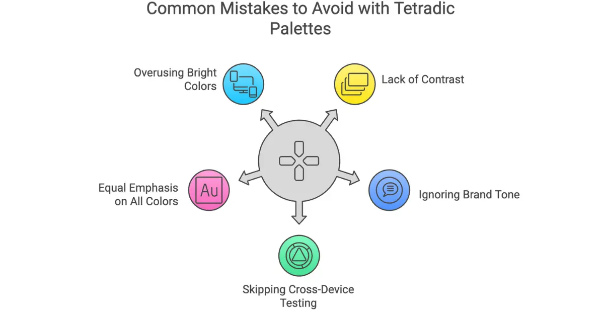 Common Mistakes to Avoid with Tetradic Palettes
