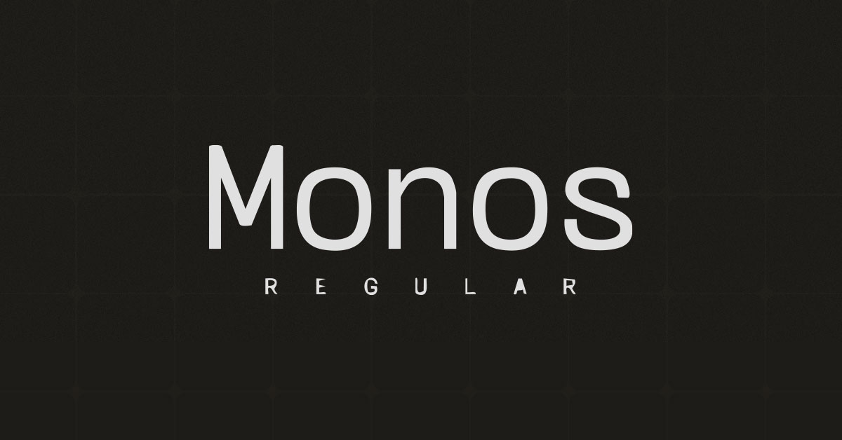 Futuristic Monospaced Fonts