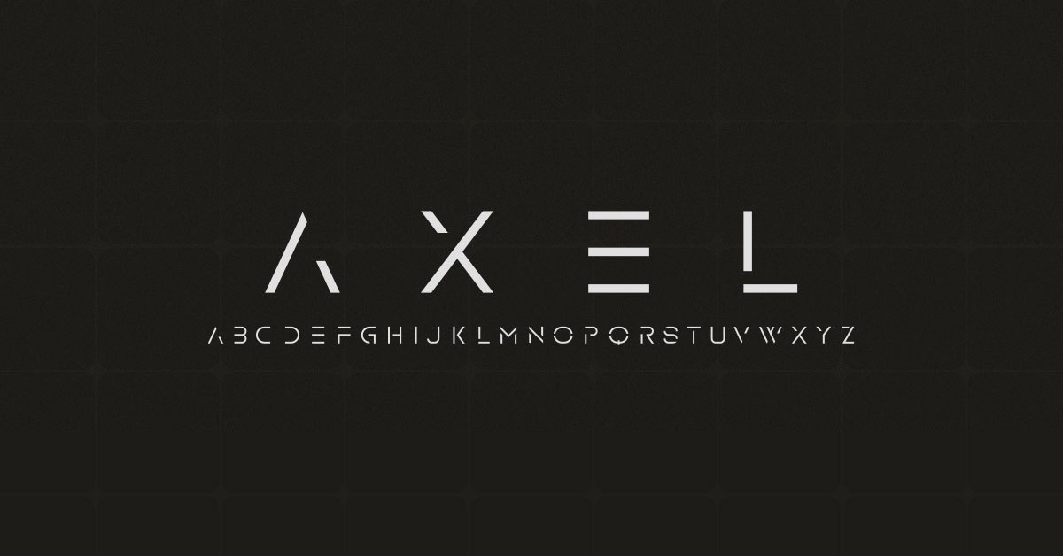 Futuristic Geometric Fonts