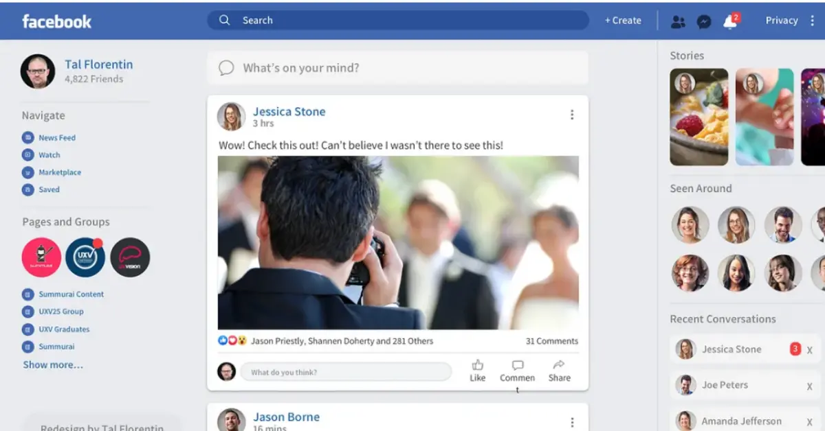 Facebook Redesign