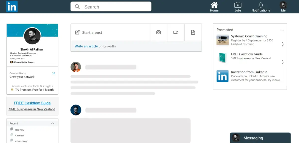 LinkedIn Good ux