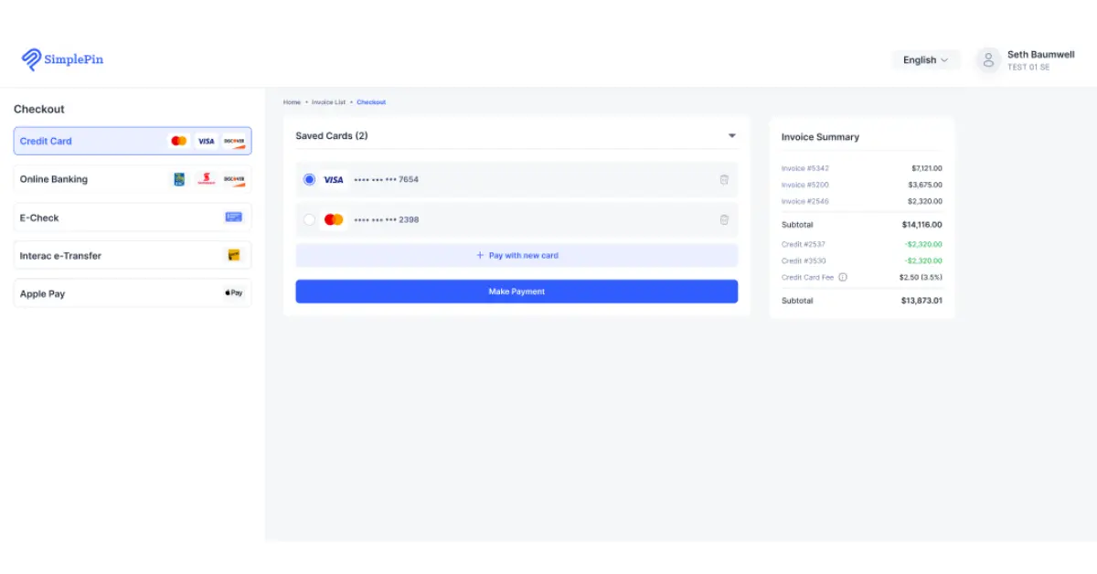 Simple Pin Dashboard