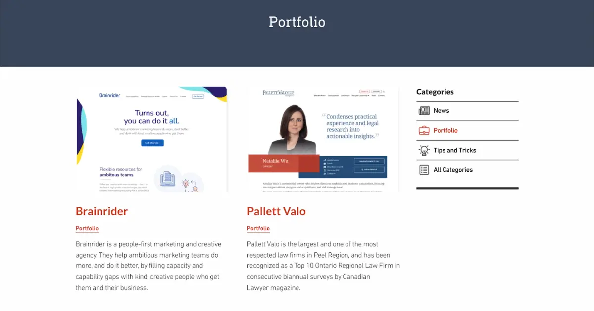 website design
