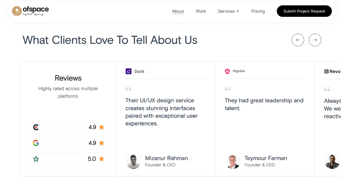 Check Testimonials and Reviews