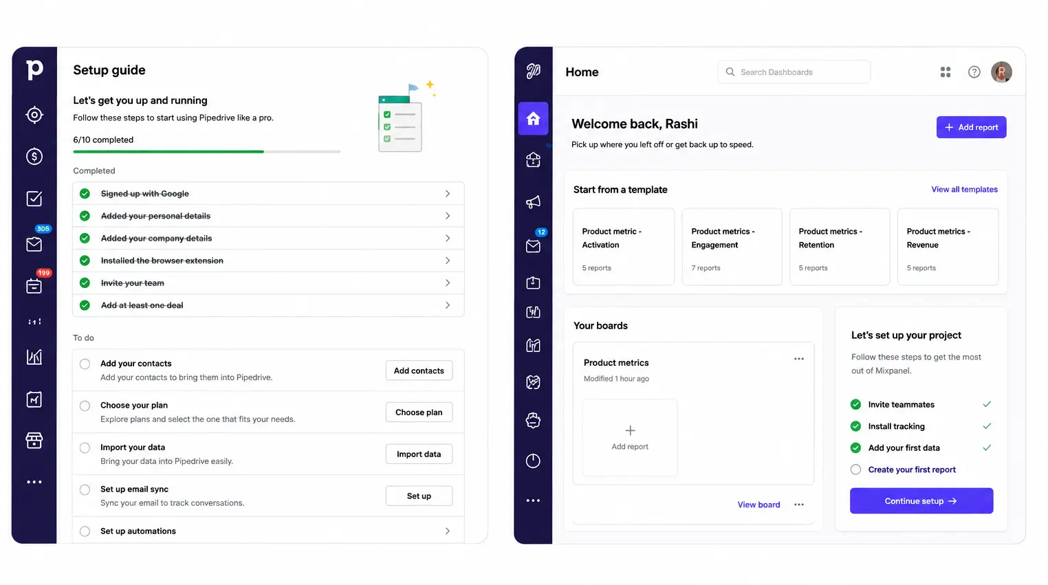 Continued onboarding was more common than persistent checklists