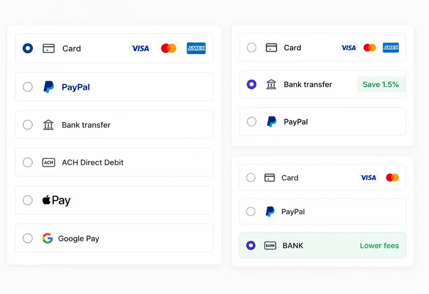 Payment Options Reveal Business Priorities